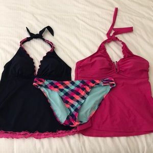 (2) Tankini Tops with bottoms